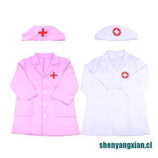 *laihot*Children's Doctor Nurse Role Play Costume Halloween Party Coat Nurse Uniform