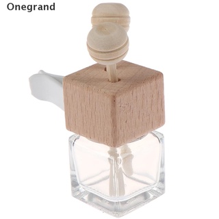 [Onegrand] ambientador Perfume botella colgante aceites esenciales coche Clips de vidrio colgante.