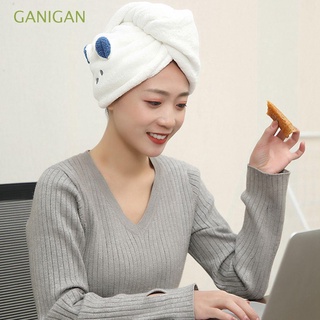 GANIGAN Bathroom Shower Hat Soft Turban Hair Dry Towel Women Cute Microfiber Super Absorbent Quick Drying Hair-drying Wrap Cap
