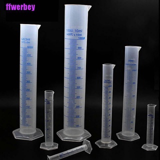 [ffwerbey] Plastic Measuring Cylinder Laboratory Test Graduated Trial Liquid Tube