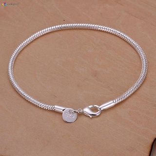 nueva joyería de moda de plata de ley 925 suave jadoku cadena pulsera para mujer regalo