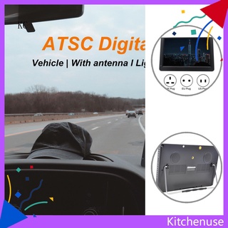 Kc Tv Digital Portátil Dvb-T2 de 12 pulgadas Hd-Compatible/ analógica Para coche/televisión de Alto rendimiento Para Acampar