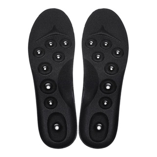 1Pair Acupressure Magnetic Insoles Massaging Feet Inserts Foot Massager Comfortable Shoe Pad Unisex Camping Hiking Walking Pain Relief