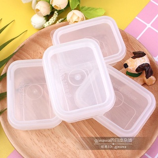 DAISO mini caja de conservación de alimentos almacenamiento de arcilla 70 ml 4 piezas caja de alimentos hecha en Tailandia
