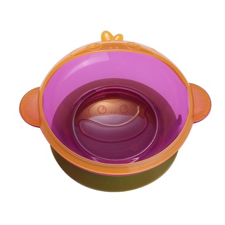 Children's Suction Cup Bowl Baby Food Supplement Bowl Cartoon Cute Tableware (5)