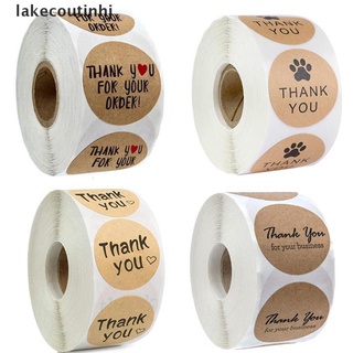 Hotsale 500pzas Etiquetas/Etiquetas Thank You para hacer Papel Kraft hecho a mano