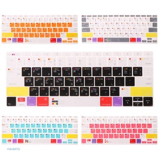 Navaeiry Teclado De silicona Universal Colorido cubierta De piel adhesiva Para 13 "15" 17 "Macbook Notebook protector De Laptop