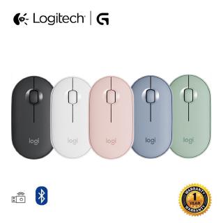 Logitech Pebble M350 - ratón inalámbrico Bluetooth moderno, delgado y silencioso