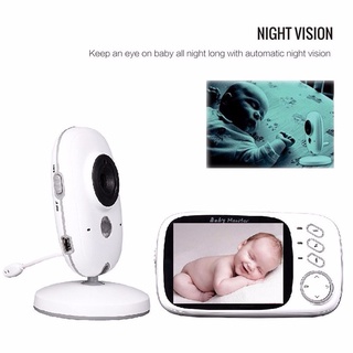 baby monitor baby nanny cámara de seguridad 2 way talk monitorización de temperatura