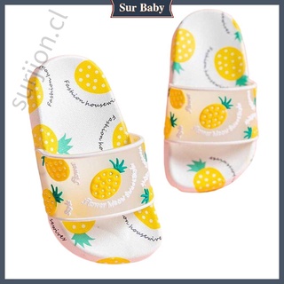 bebé niños lindo ins de dibujos animados fruta suave inferior zapatillas de baño suavidad [surjion]