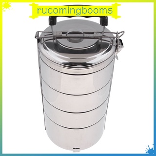 [Rucoming] Fiambrera contenedores de almuerzo de acero inoxidable Bento caja térmica aislante alimentos
