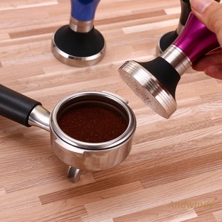 AND Coffee Tamper 58mm Espresso Tamper with Flat Stainless Steel Base Coffee Bean Press Tool Suitable for Home Office Cafe