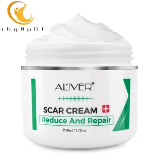 aliver 50ml crema de reparación de cicatrices naturales para queloide, cesárea, cicatrices hipertróficas, promover la vitalidad de la piel piel lisa (1)