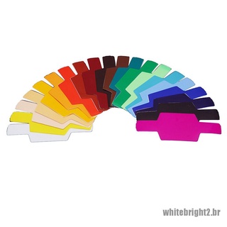 <White> Selens 20 pzs filtros de geles SE-CG20 FLash/Speedlite/Speedlight Color