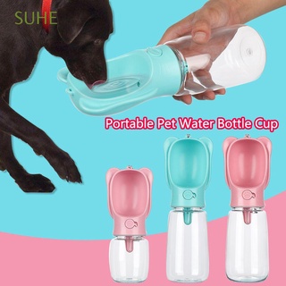 suhe fashion pet botella de agua cachorro gato beber tazón perro viaje taza portátil al aire libre alimentador de mascotas dispensador de agua/multicolor
