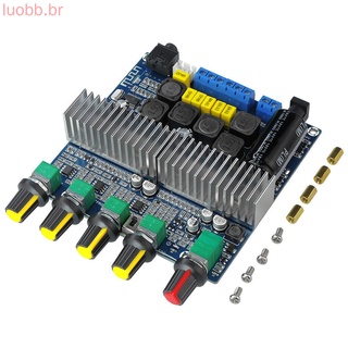 Luobb Placa Amplificadora De audio Bluetooth 5.0 2.1 Canal De sonido Super bajo Digi Amp (8)