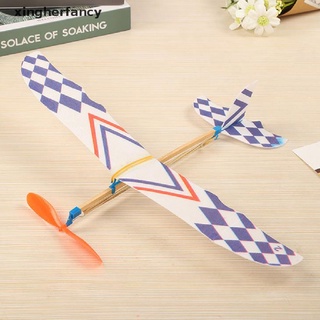 xhf banda de goma elástica impulsado avión planeador avión volador diy niños juguete caliente