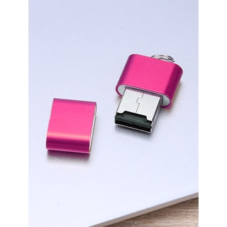 ◈elitecycling◈Mini Aluminium Alloy USB 2.0 T Flash TF Micro SD Memory Card Reader Adapter (1)
