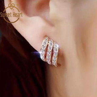 Pendientes de diamantes temperamento personalidad joyería de moda pendientes pendientes pendientes simples y frescos mujeres (1)