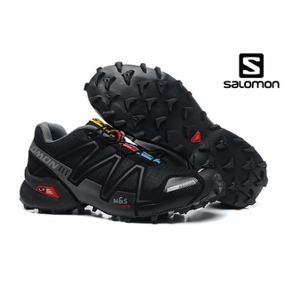 [disponible en inventario] salomon/speedcross 1 al aire libre profesional senderismo deporte zapatos de los hombres degradado gris-negro 40-46 zapatos deportivos para hombres y mujeres