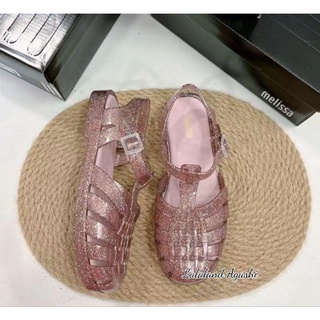 Melissa Possesion rosa glitter zapatos/melissa zapatos/sandalias melissa/zapatos de jalea de mujer (2)