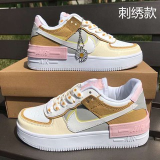 Stock listo tenis Nike Air Force 1 Macaron daisy para mujer