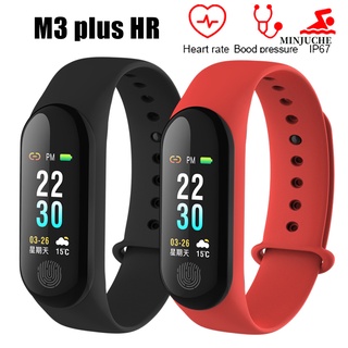 pulsera inteligente m3 plus hr/monitor de presión arterial/ritmo cardiaco/ejercicio/ejercicio