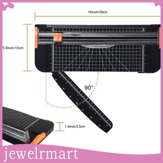 [JewelryMart] Cortador de papel - cortador de papel A4 con cuchilla de seguridad para tarjeta de regalo de corte, cupón, etiqueta, cartulina, foto, oficina
