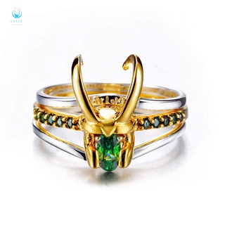 creativo retro 3 en 1 anillo extraíble de aleación rhinestone anillo encantador joyería regalos para hombres y mujeres