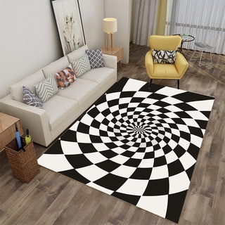 alfombra nórdica geométrica abstracta impresa alfombra hogar sala de estar dormitorio visual piso alfombra de terciopelo cristal (4)