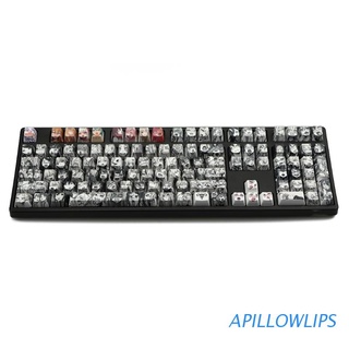 apillowlips pbt 108 key ahegao keycap tinte sublimación oem perfil anime teclado keycap