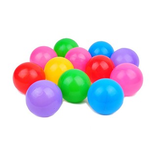 ✨Havash✨ Venta niños colorido divertido plástico suave océano bola conjunto bebé juguete alrededor de 100 bolas PE Color mezclado (9)