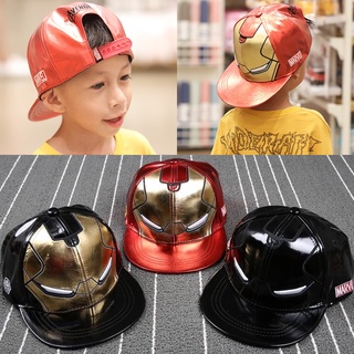 niños iron man ajustable gorra de béisbol niños hip hop sombrero deportes snapback gorras