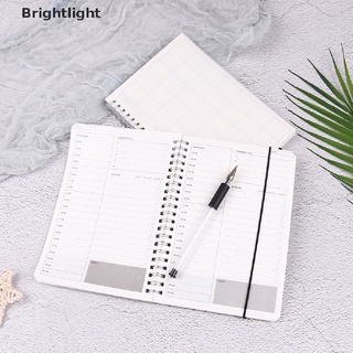 [Brightlight] 2021 Cuaderno Agenda Diario Semanal Plan Mensual Espiral Organizador Planificador [Venta Caliente] (6)