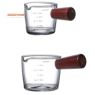 Glass Milk Glass 75 + 45Ml Glass Measuring Cup High Borosilicate Glass Pressure Mouth Cup Coffee Cup