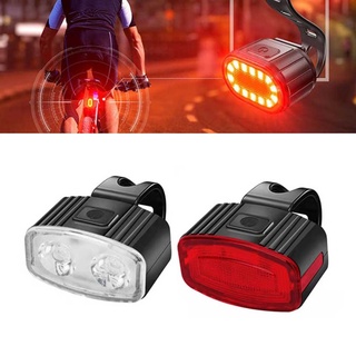 100 % Nuevo 2 Pzs Luces Traseras LED Delanteras Para Bicicleta/Luz Trasera De Carga USB