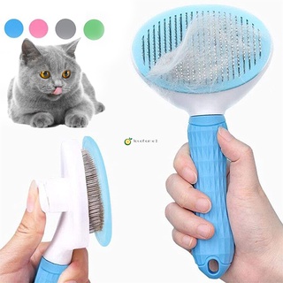 Auto limpieza peine depilación depilación cepillo de masaje elástico pelo perro gato cepillo para cachorro gatito conejo Deshedding pelo