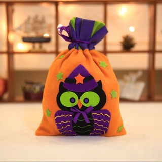0913d halloween tote bolsa de los niños festival de caramelo bolsa de bruja de calabaza bolsa de cordón de fiesta de fiesta vestido de accesorios