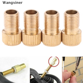 [wangxiner] 4Pcs Presta to schrader valve adapter converter road bicycle cycle pump tube Hot Sale