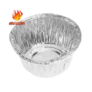 Molde de tarta de huevo desechable de papel de aluminio para hornear galletas magdalenas magdalenas huevo tarta molde redondo 150pcs
