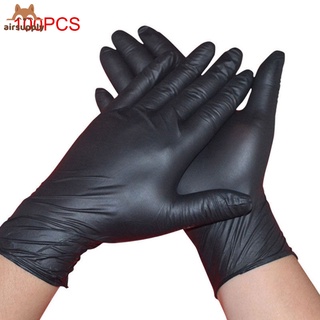 100 Pcs Disposable Powder Free Mechanic Gloves Nitrile Black Gloves for Kitchen