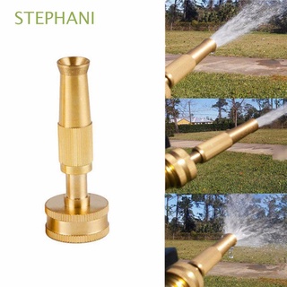 stephani 1pc cabeza de pulverización 3/4" pulverizador manguera de agua boquilla oro universal de alta presión de metal para riego en jardín/multicolor