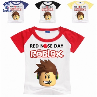 roblox juegos para niñostshirt 100% algodón niña de manga corta camisa de algodón niños cartoontshirt top unisex