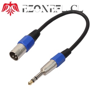 ezonefl 3p xlr macho jack a 1/4 6,35 mm hembra enchufe estéreo micrófono cable adaptador