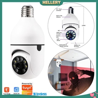 [HELLERY] Cámara WiFi Bombilla IP De Seguridad Inalámbrica Impermeable IP66 CCTV