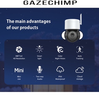 [GAZECHIMP] Cámara WiFi 2MP Cloud IP cámara de seguridad inalámbrica visión nocturna Plug-AU (7)