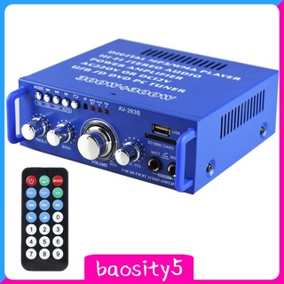 Baosity5 Mini Amplificador De audio 600w Bluetooth 5.0 Hifi Estéreo Amp con control Remoto