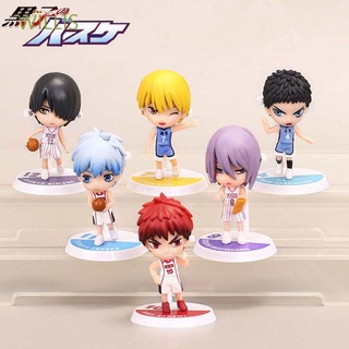 Figuras de acción de baloncesto Kurokos 6 piezas modelo de PVC juguetes Anime Kuroko Tetsuya Kagami Taiga souvenir regalos de alta calidad (1)