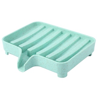 soporte de esponja estante de almacenamiento de drenaje caja de jabón bandeja caja de jabón 1 pieza bandeja de jabón de ducha herramienta de jabón plato titular verde