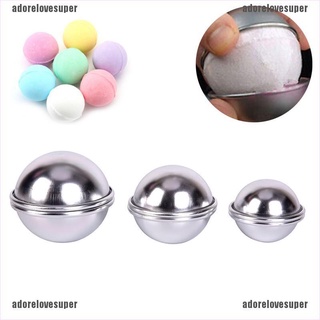 Ad1Br 6 unids/3 set de bombas de baño de aleación de aluminio bomba de baño molde forma de bola DIY herramienta de baño TOM